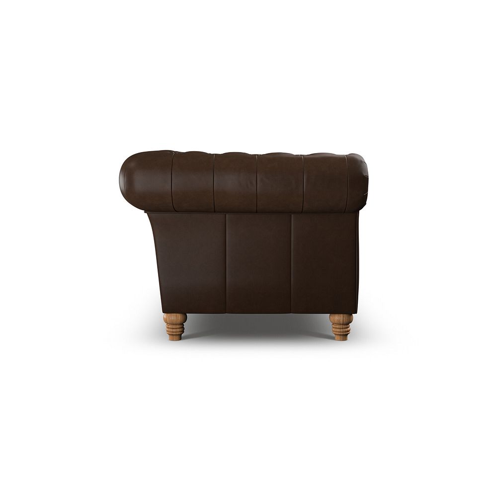 Montgomery 2 Seater Sofa in Dark Brown Leather 5
