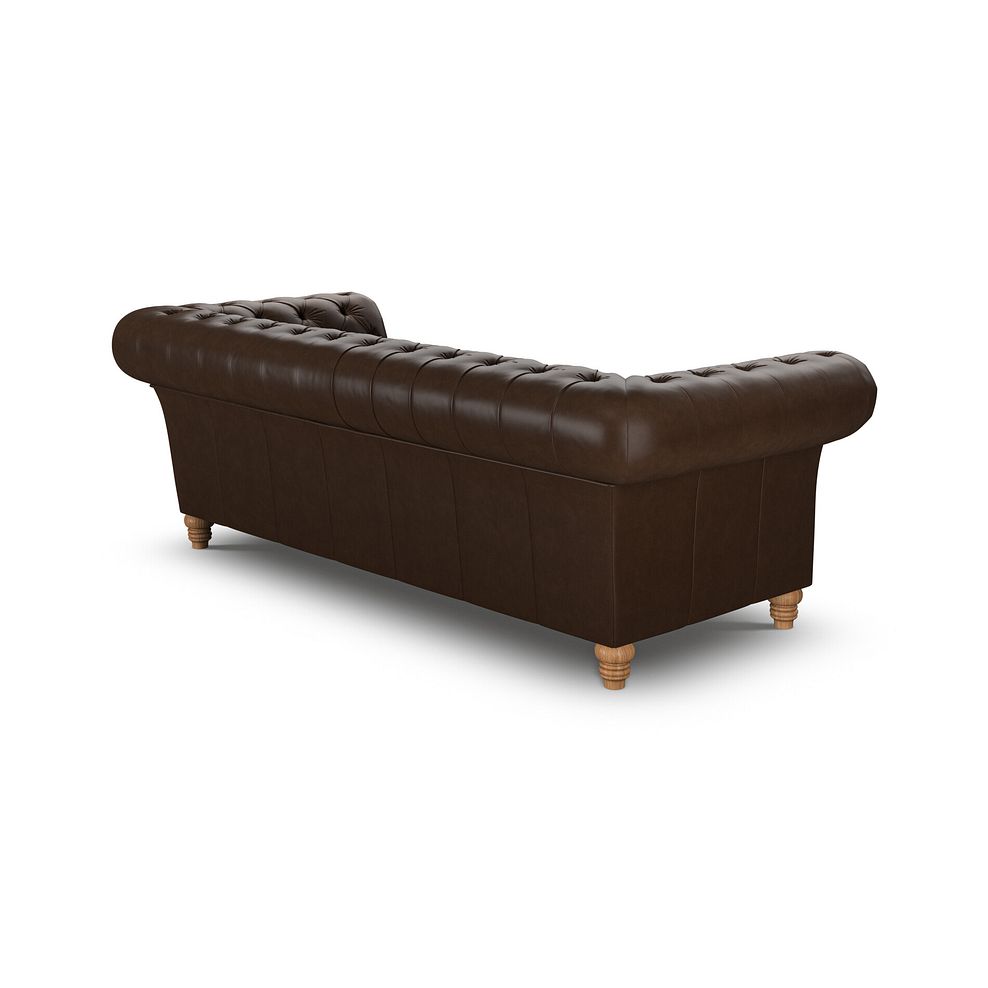 Montgomery 3 Seater Sofa in Dark Brown Leather 3