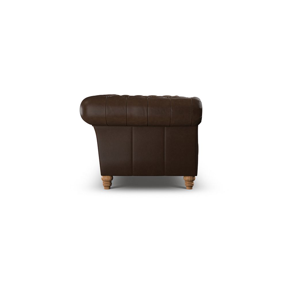 Montgomery 3 Seater Sofa in Dark Brown Leather 5