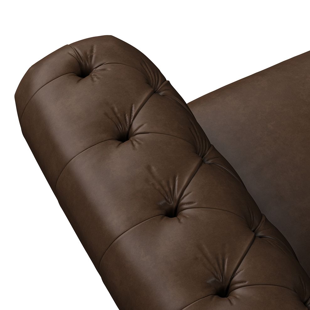 Montgomery 3 Seater Sofa in Dark Brown Leather 7