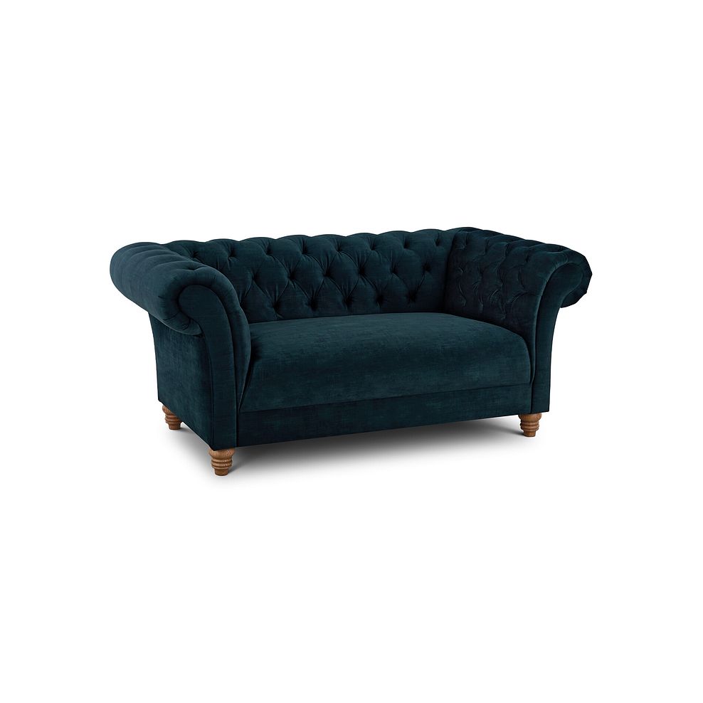 Montgomery 2 Seater Sofa in Airforce Velvet 1