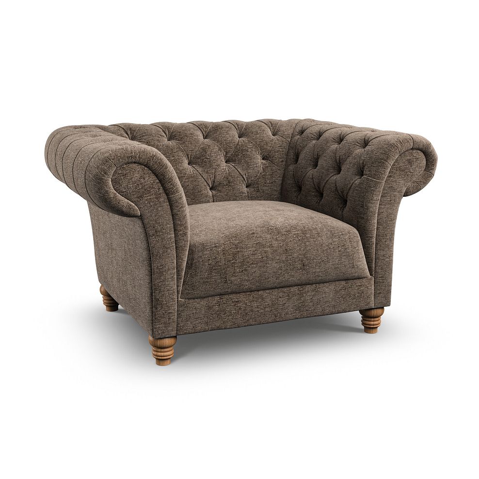 Montgomery Armchair in Arlan Smokestone Fabric 1