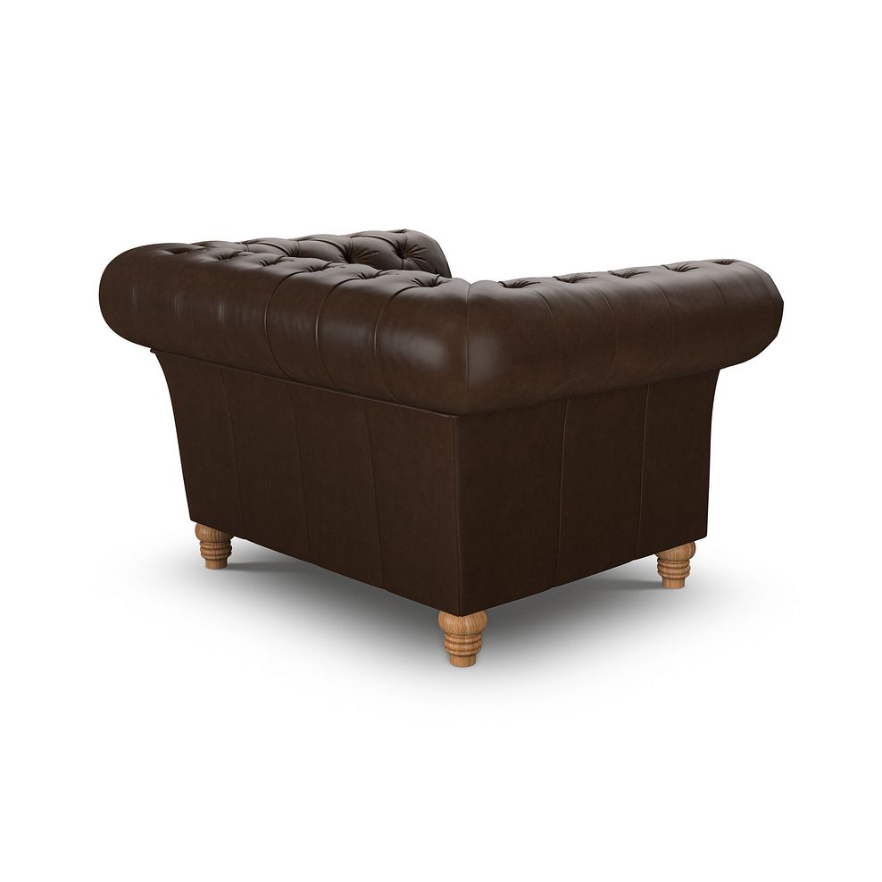 Montgomery Armchair in Dark Brown Leather 3