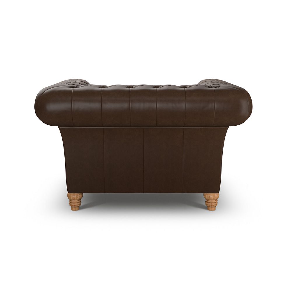 Montgomery Armchair in Dark Brown Leather 4