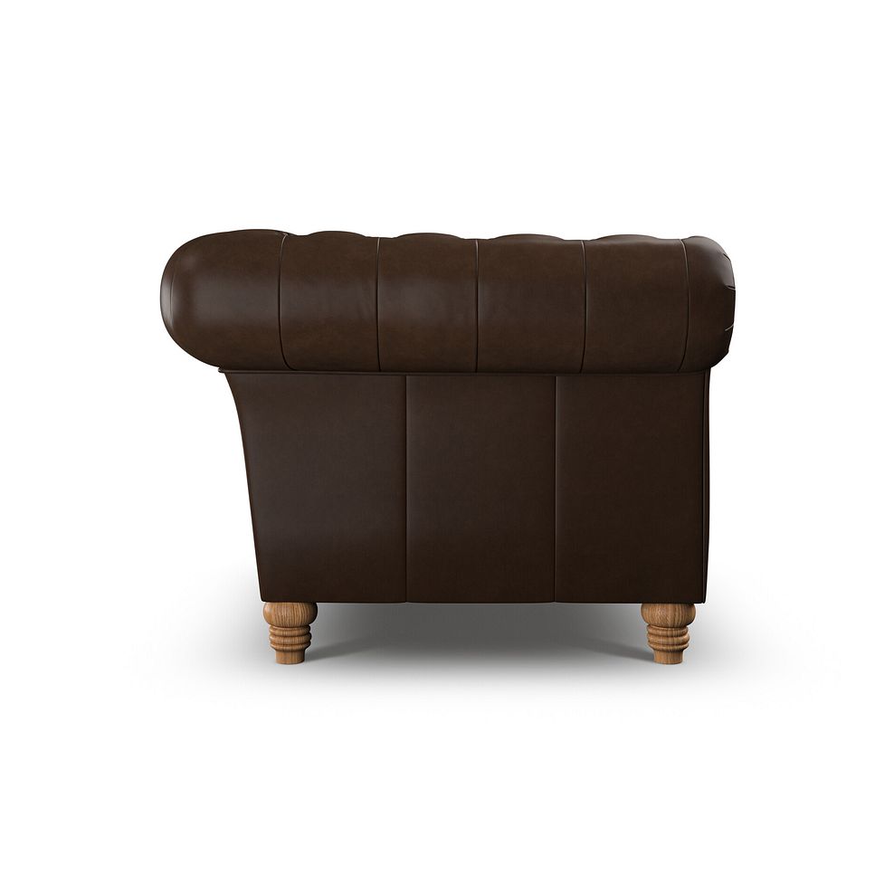 Montgomery Armchair in Dark Brown Leather 5