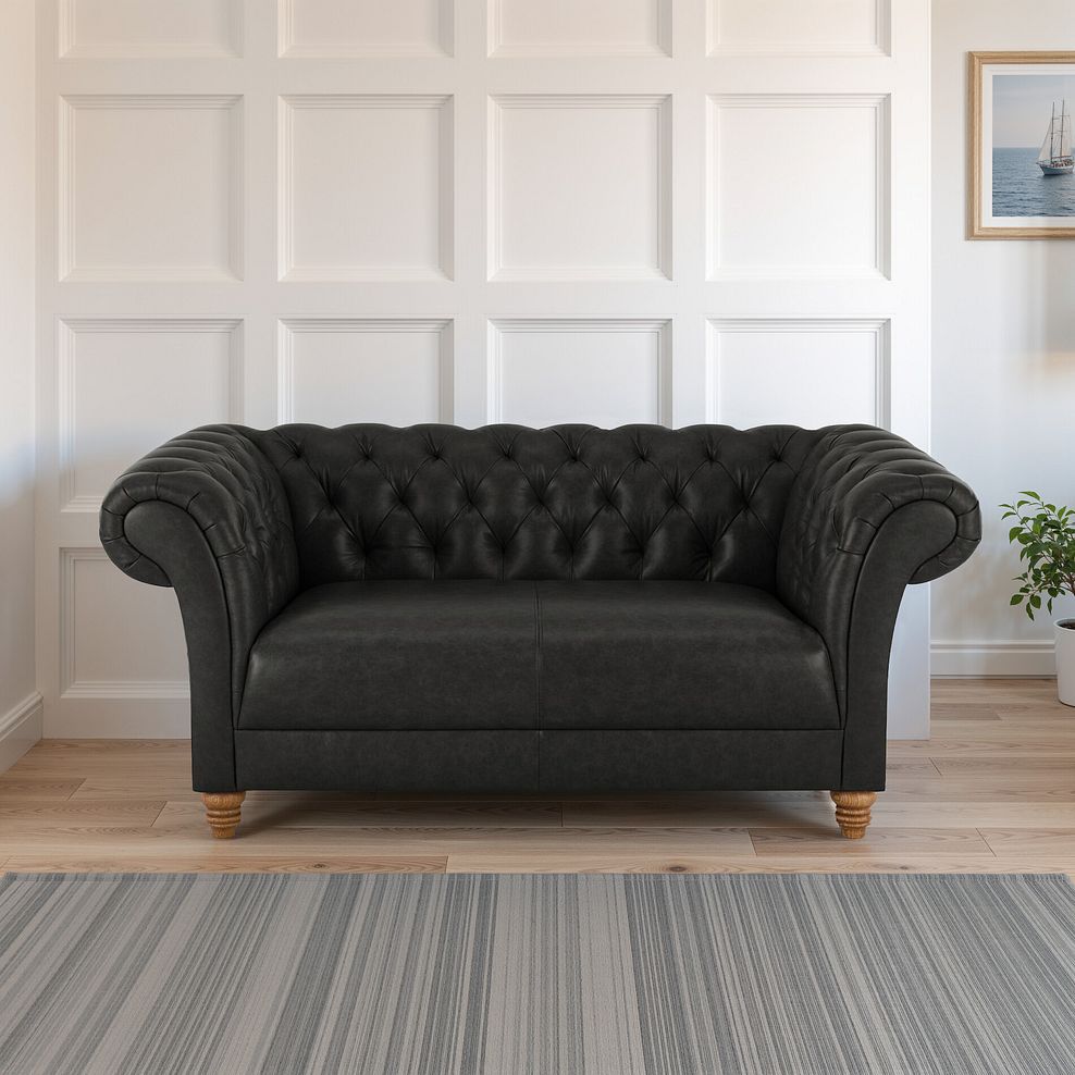 Montgomery 2 Seater Sofa in Ash Leather 1