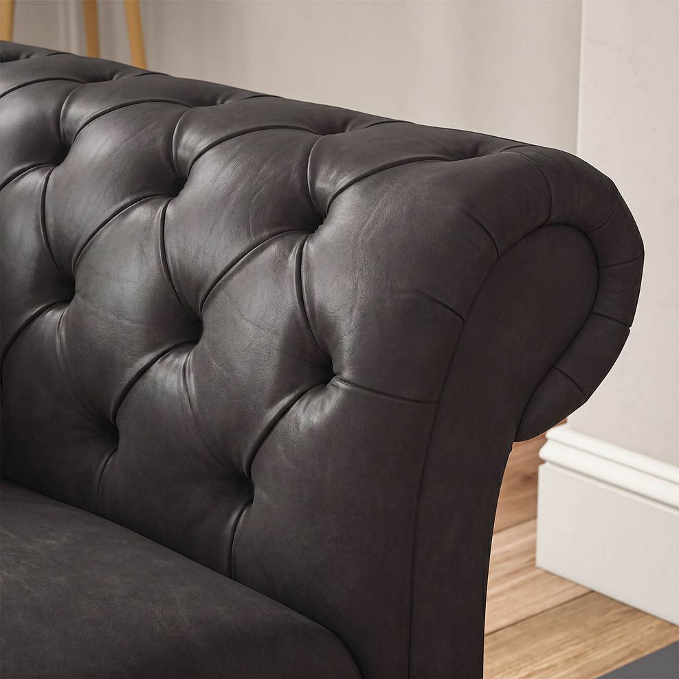 Montgomery 3 Seater Sofa in Ash Leather 3