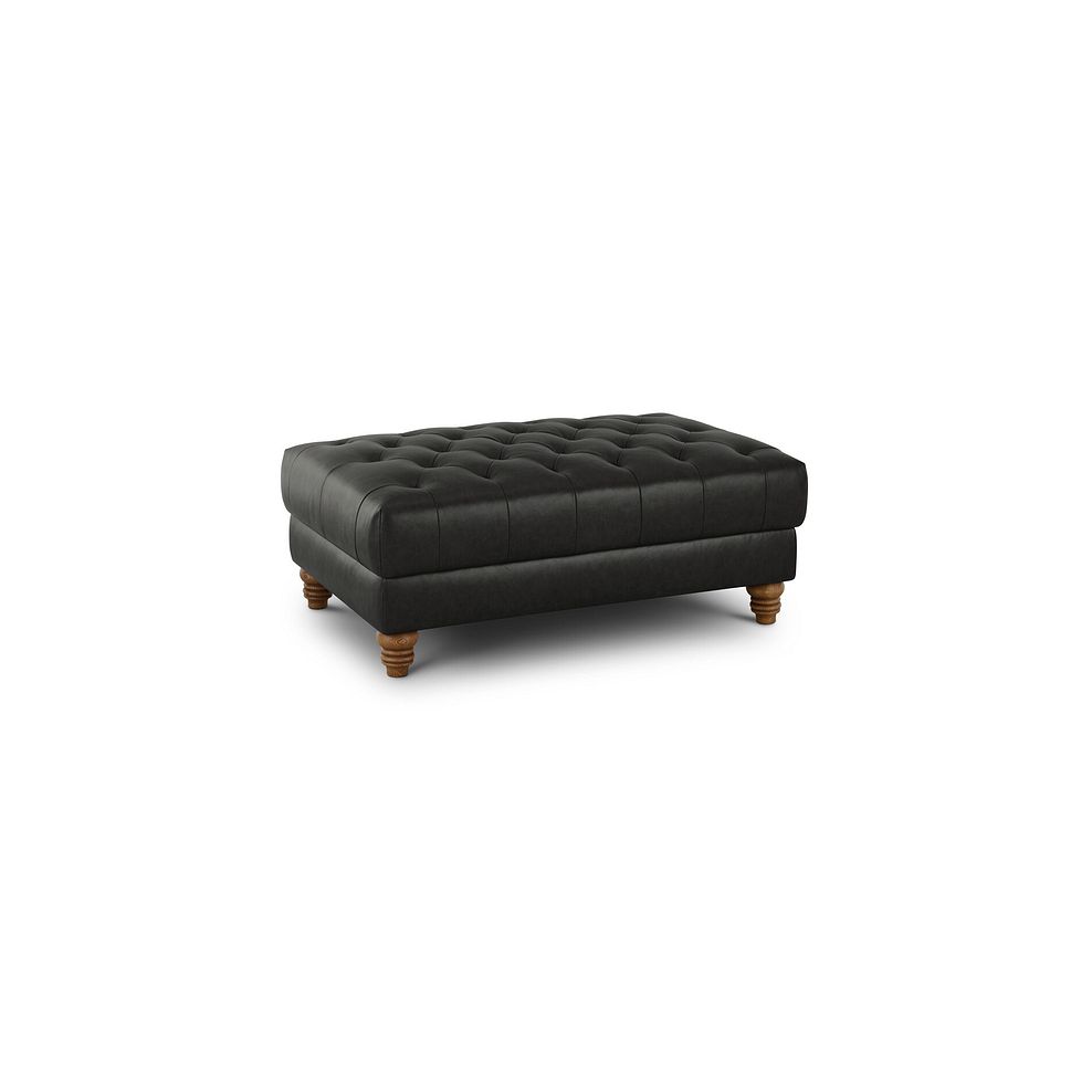 Montgomery Footstool in Ash Leather 1
