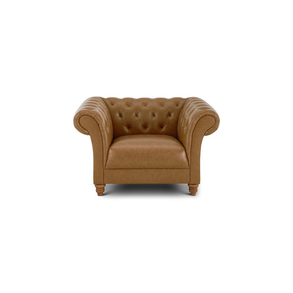 Montgomery Armchair in Brown Leather 2