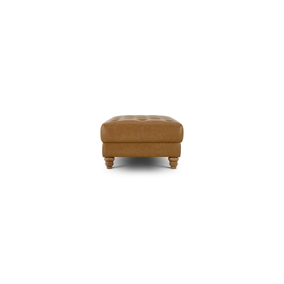 Montgomery Footstool in Brown Leather Thumbnail 3