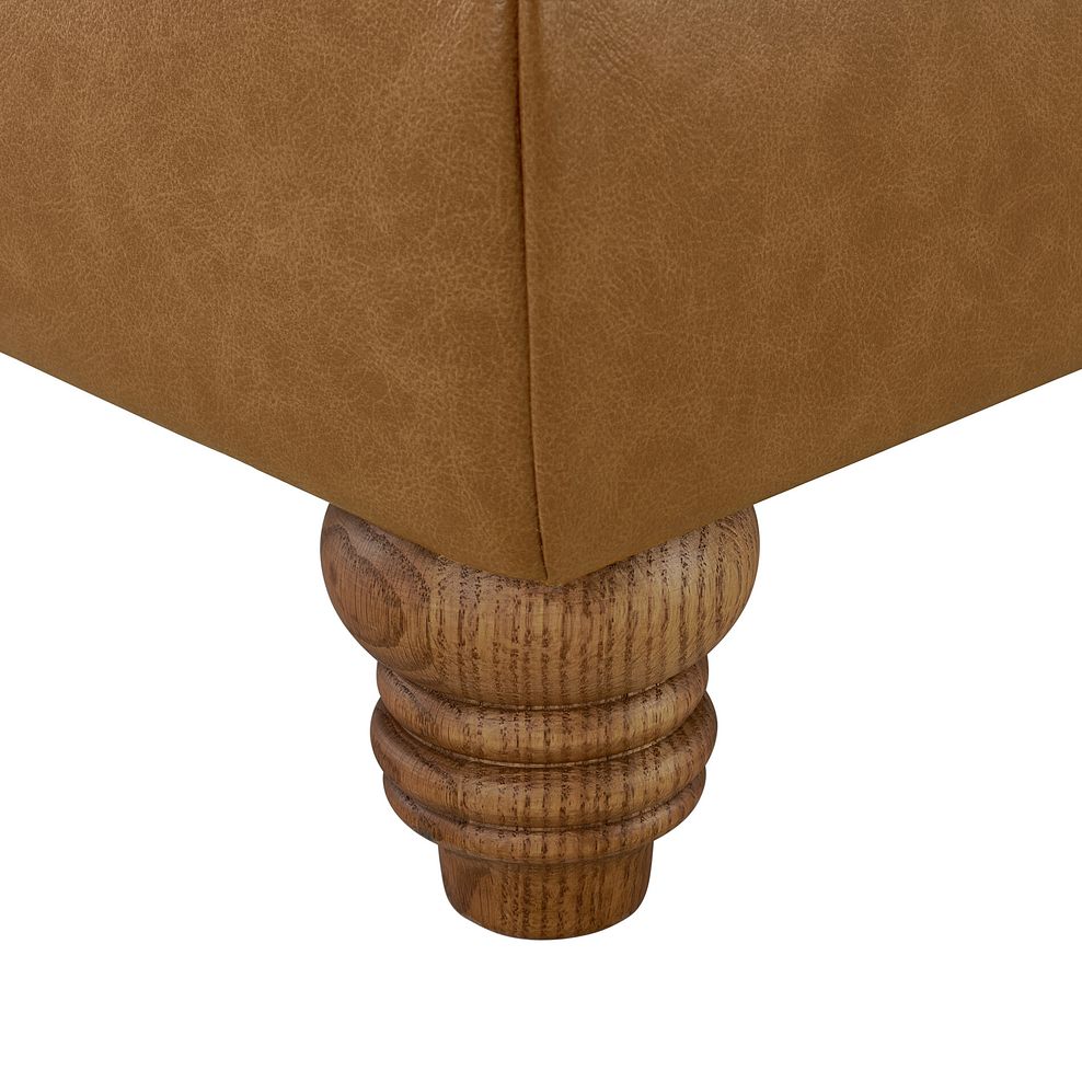 Montgomery Footstool in Brown Leather 4