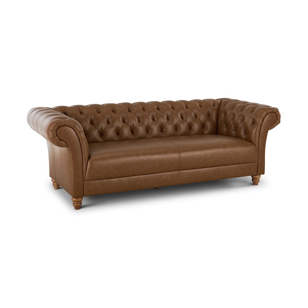 Montgomery 3 Seater Sofa in Camel Leather 3