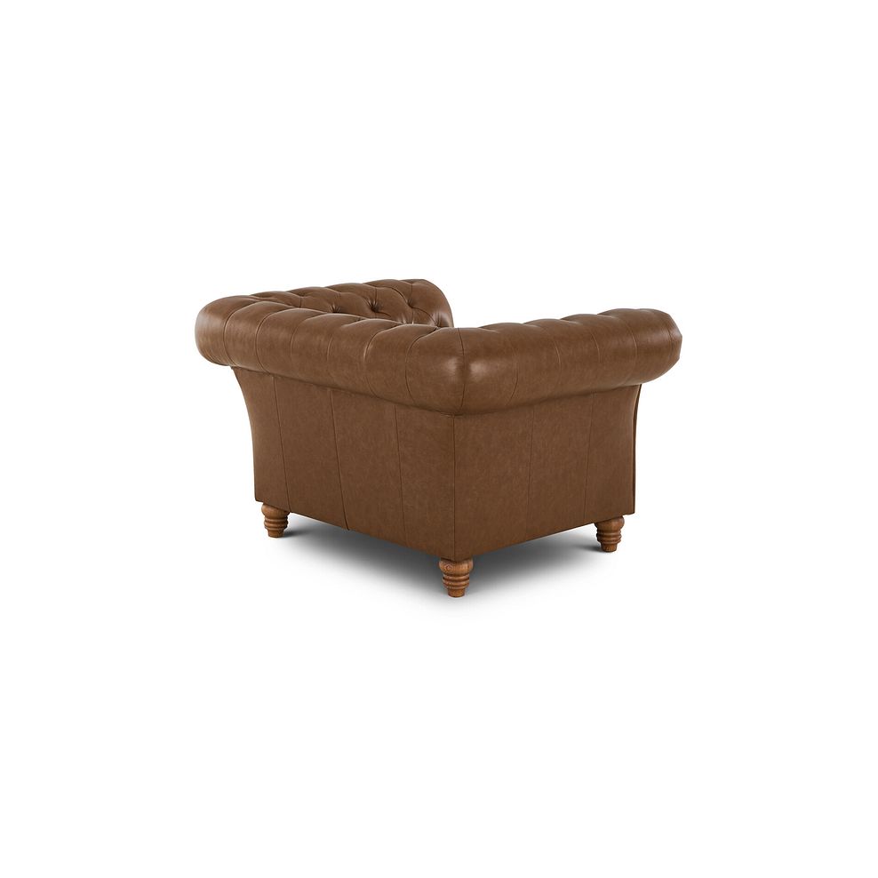 Montgomery Armchair in Camel Leather 5