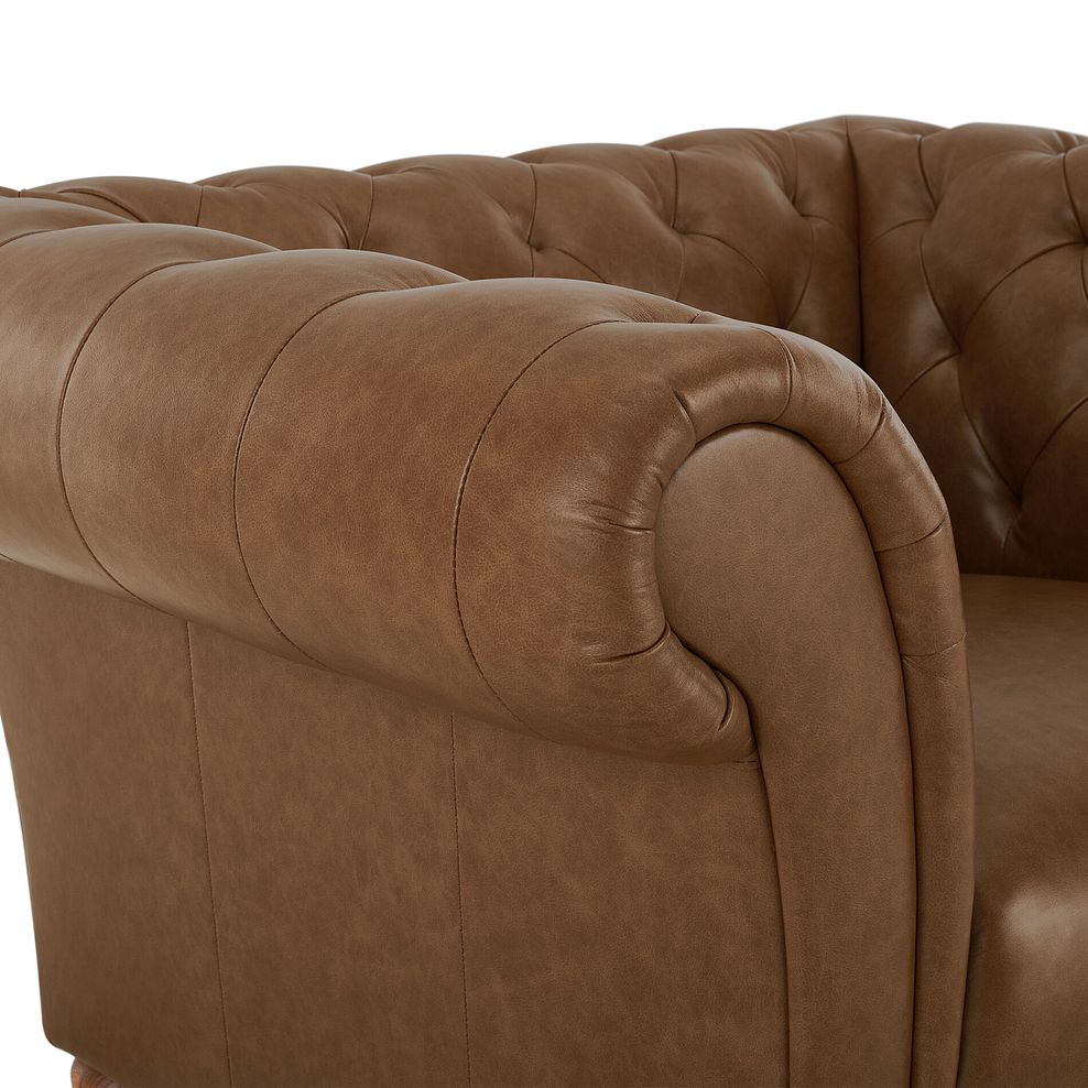 Montgomery Armchair in Camel Leather 8