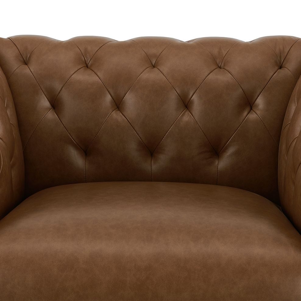 Montgomery Armchair in Camel Leather 10