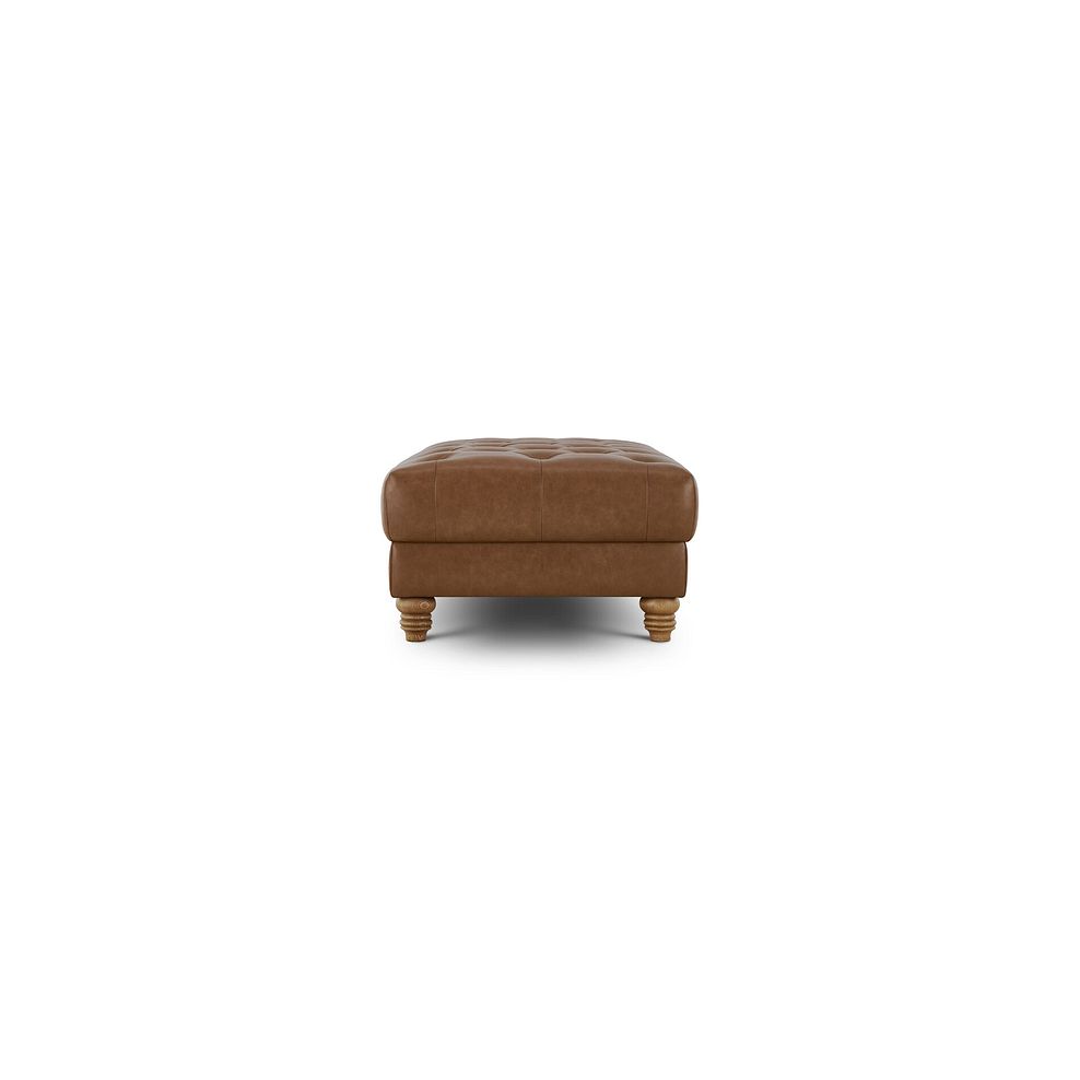 Montgomery Footstool in Camel Leather 4