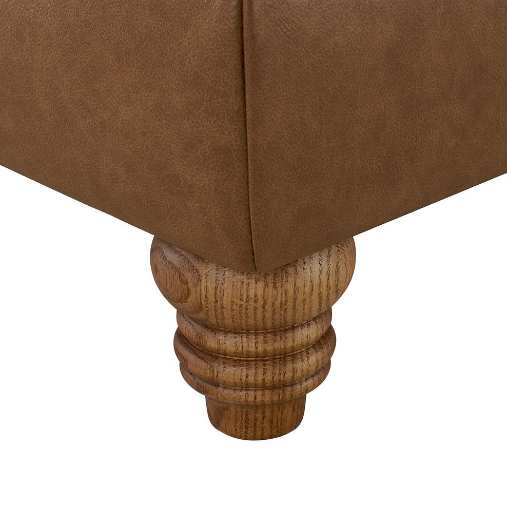 Montgomery Footstool in Camel Leather 5