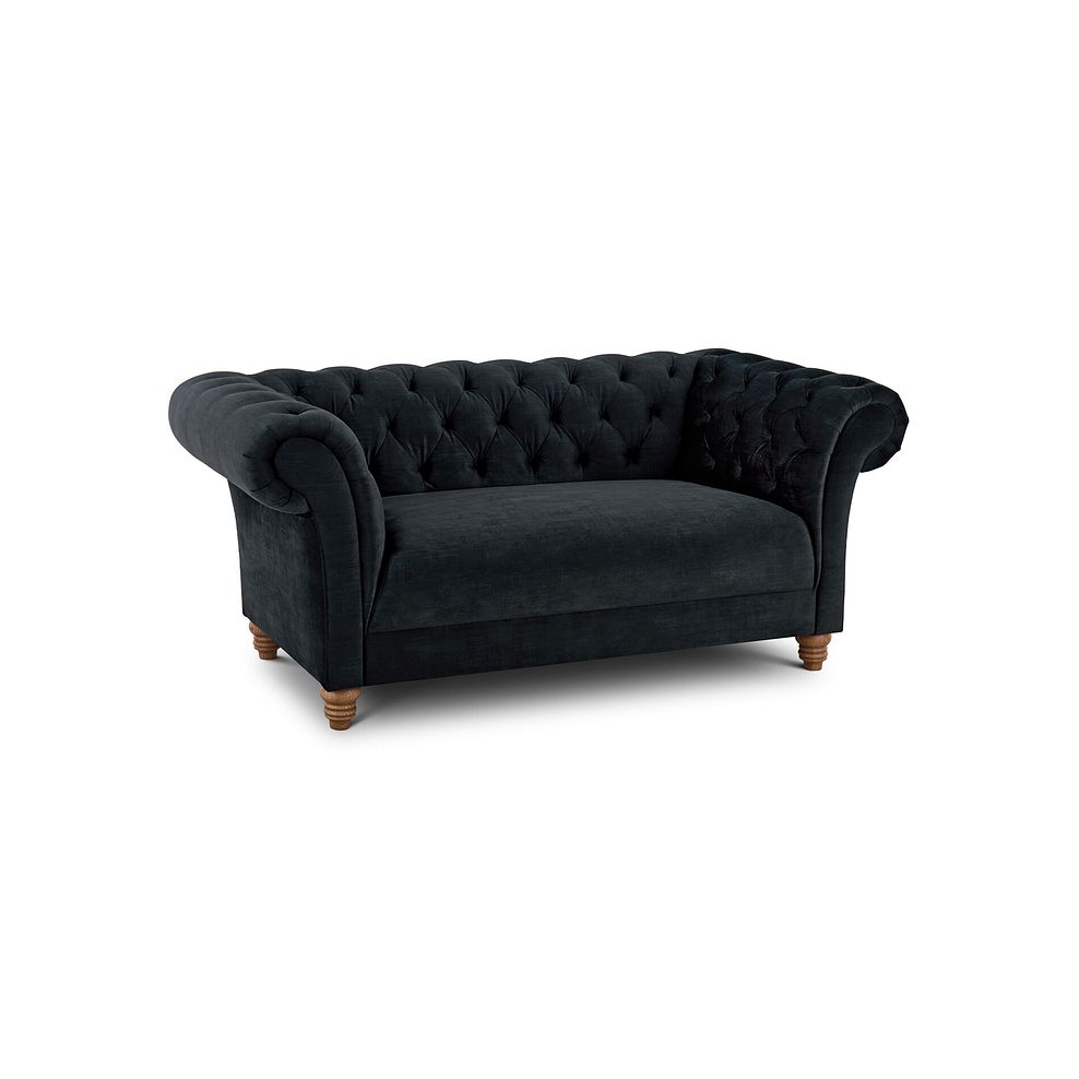 Montgomery 2 Seater Sofa in Charcoal Velvet 1