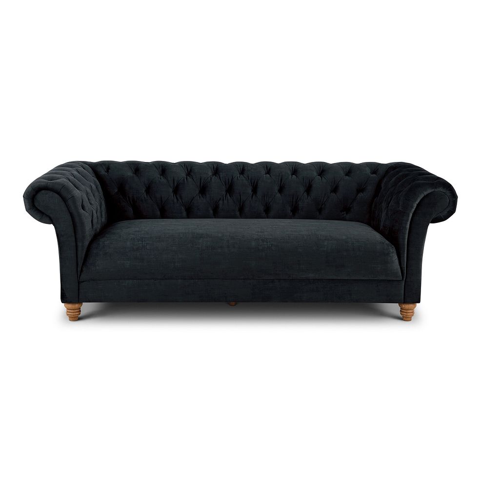 Montgomery 3 Seater Sofa in Charcoal Velvet 2