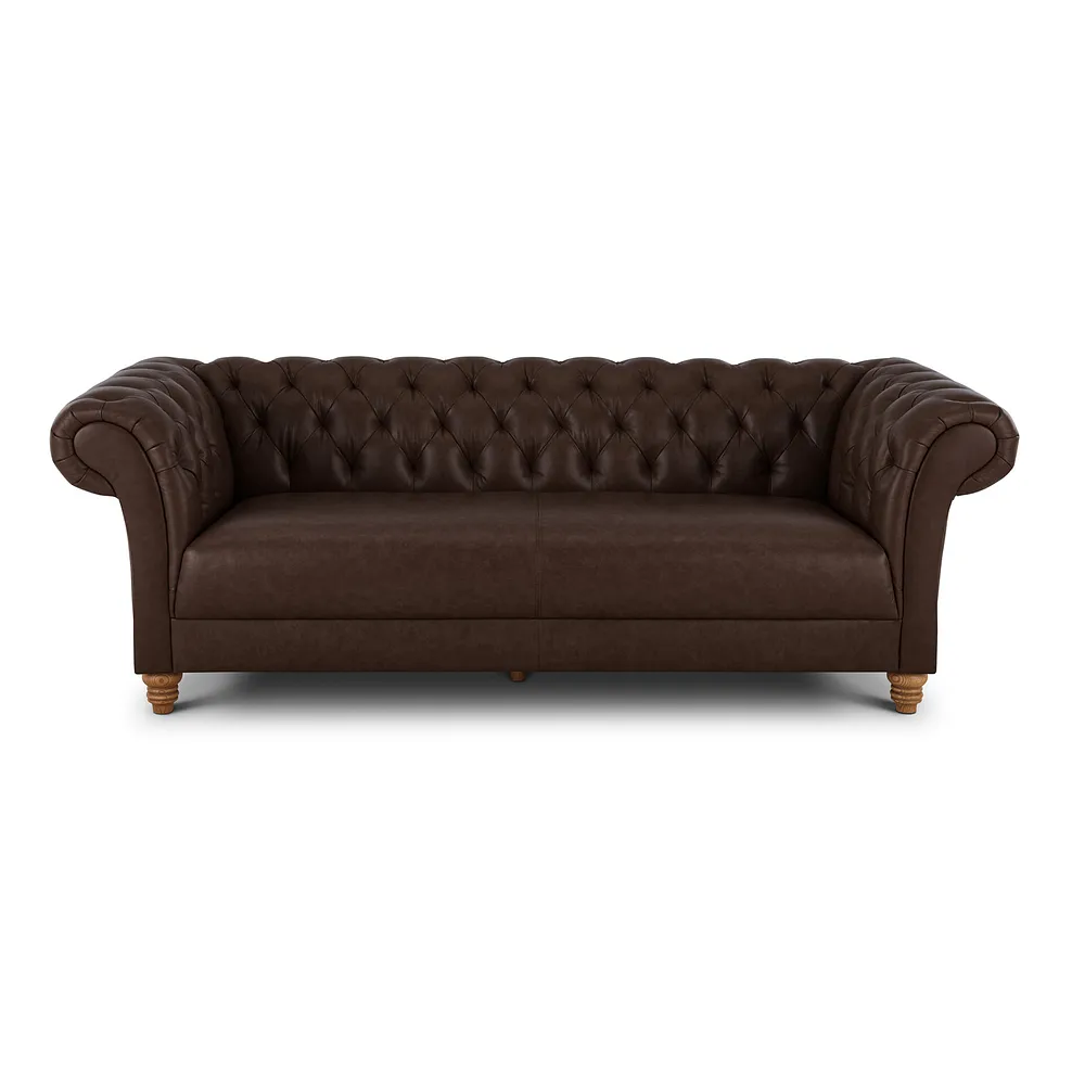 Montgomery 3 Seater Sofa in Cigar Leather 2
