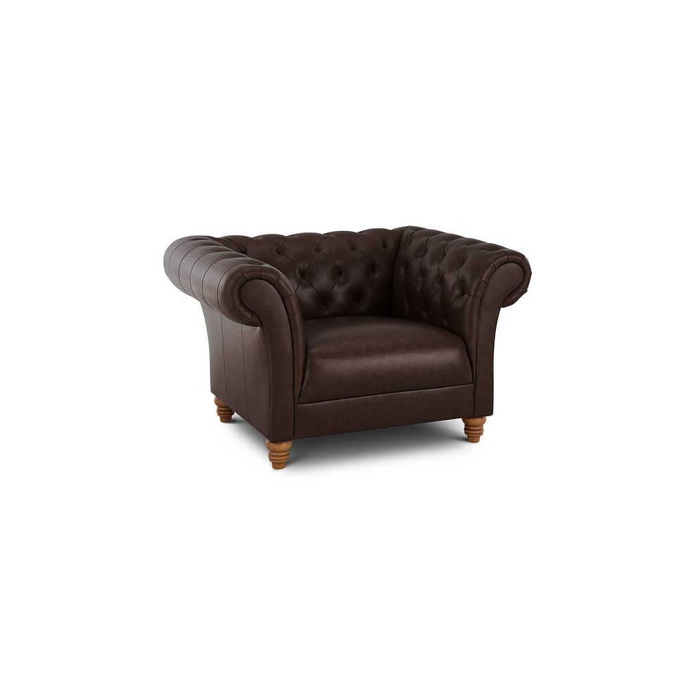 Montgomery Armchair in Cigar Leather 1