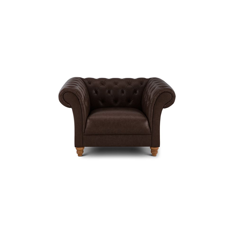 Montgomery Armchair in Cigar Leather 2