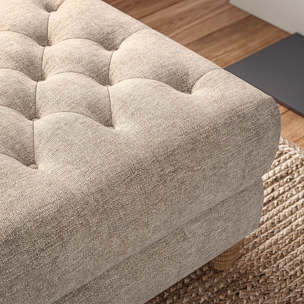 Montgomery Footstool in Arlan Abalone Fabric 2