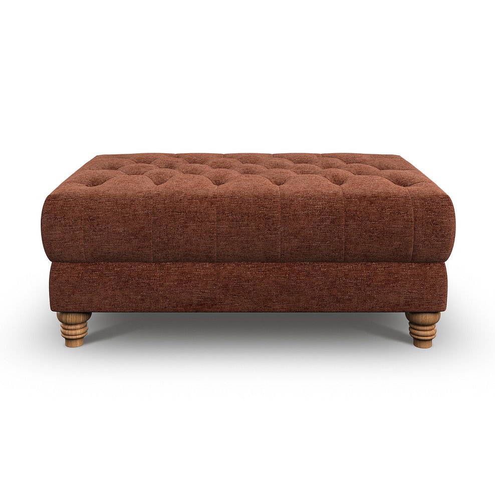 Montgomery Footstool in Arlan Copperwood Fabric 2