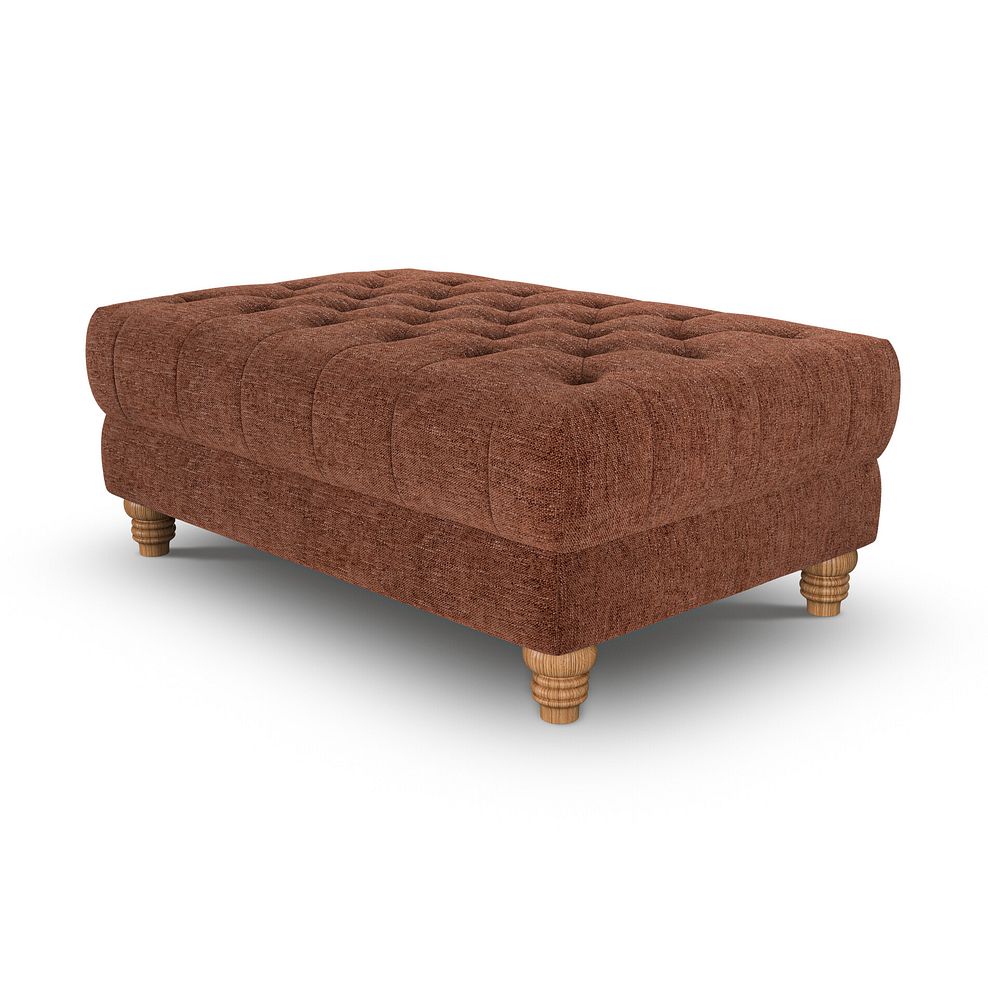 Montgomery Footstool in Arlan Copperwood Fabric 3