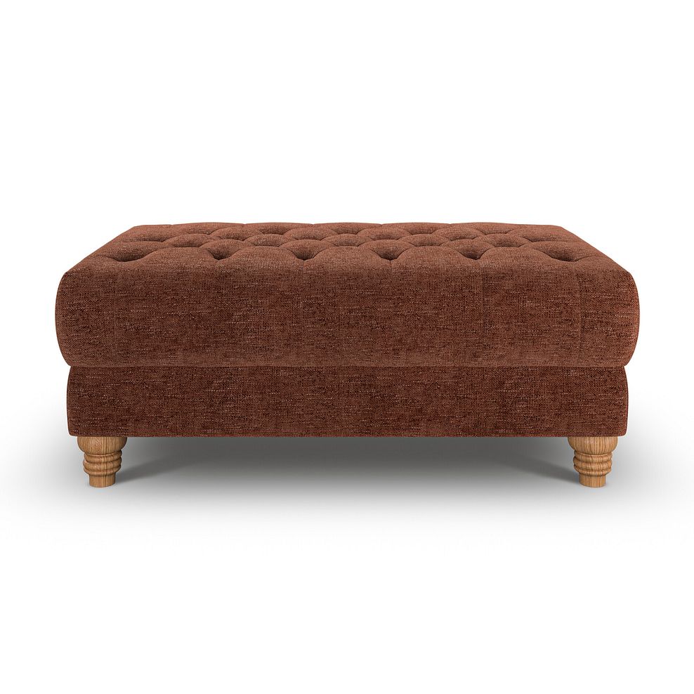 Montgomery Footstool in Arlan Copperwood Fabric 4