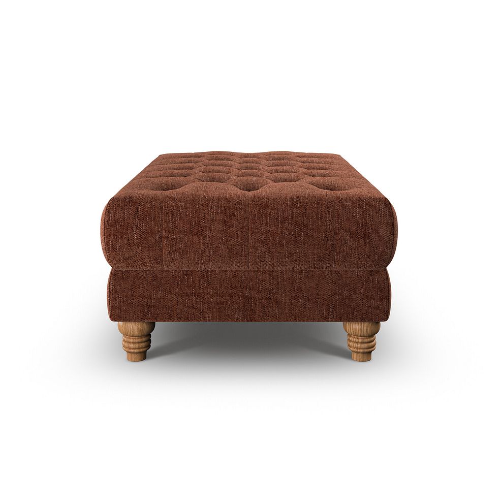 Montgomery Footstool in Arlan Copperwood Fabric 5