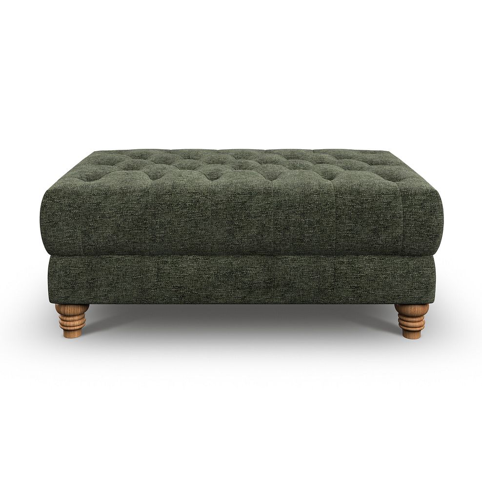 Montgomery Footstool in Arlan Mossy Fabric 2