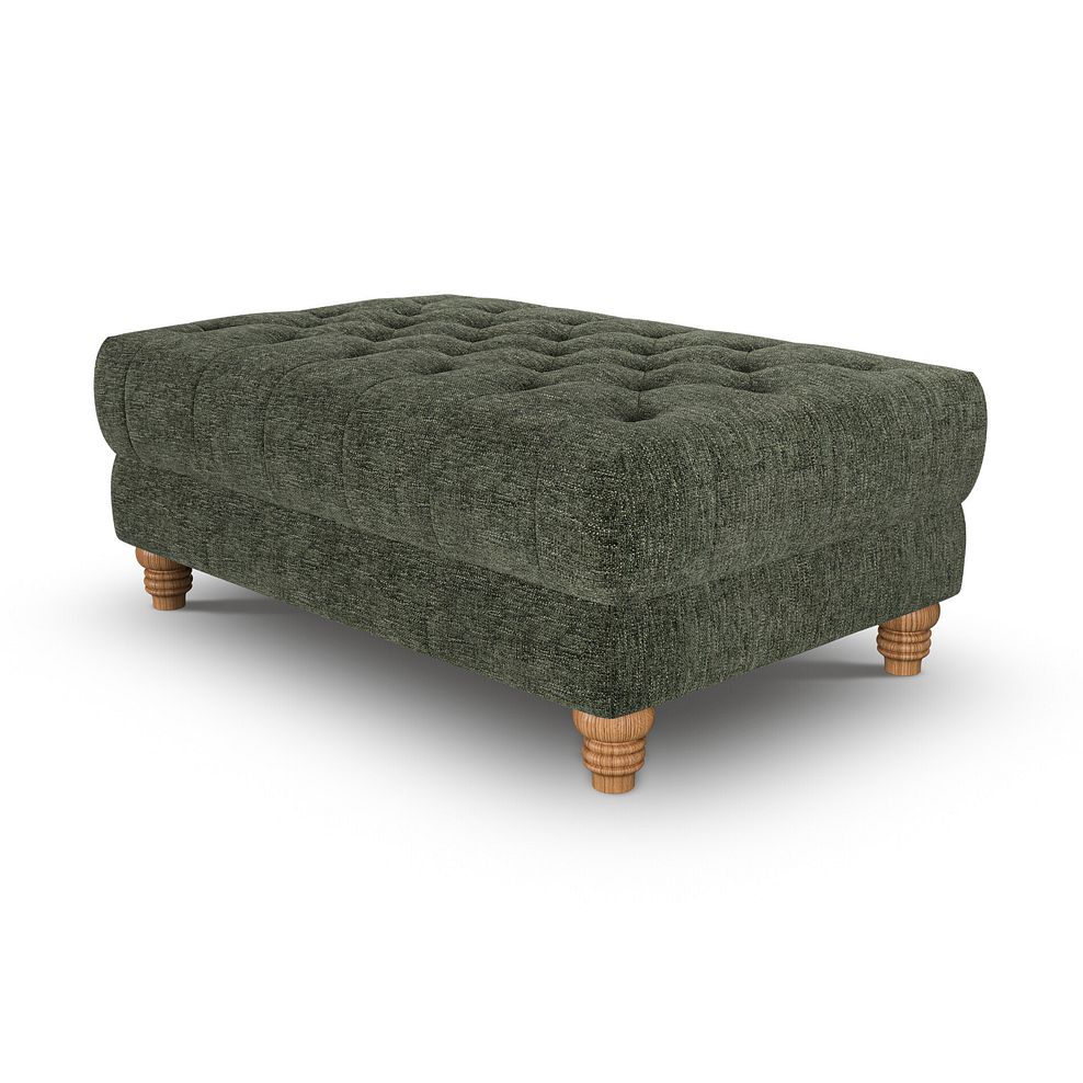 Montgomery Footstool in Arlan Mossy Fabric 3