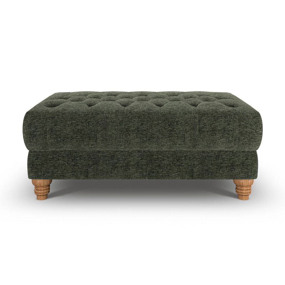 Montgomery Footstool in Arlan Mossy Fabric 4