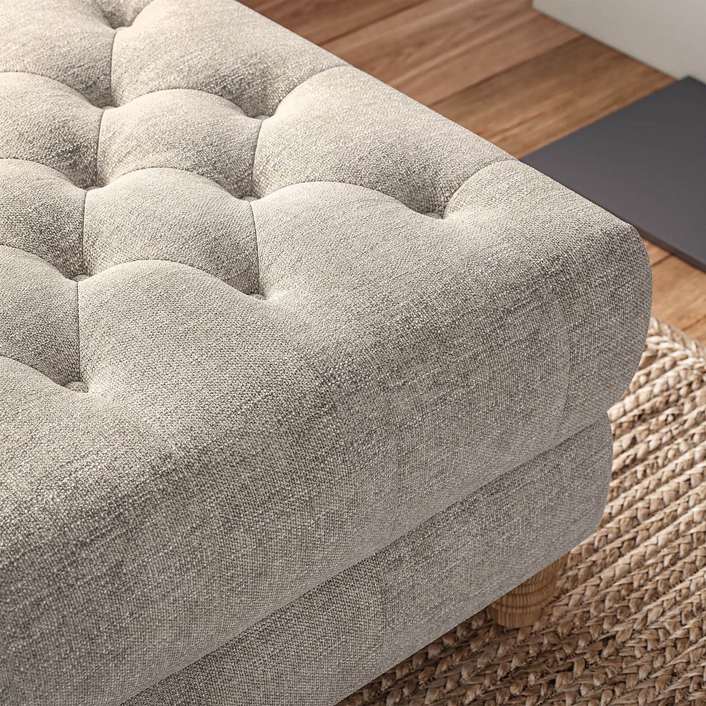 Montgomery Footstool in Arlan Noble Fabric 2