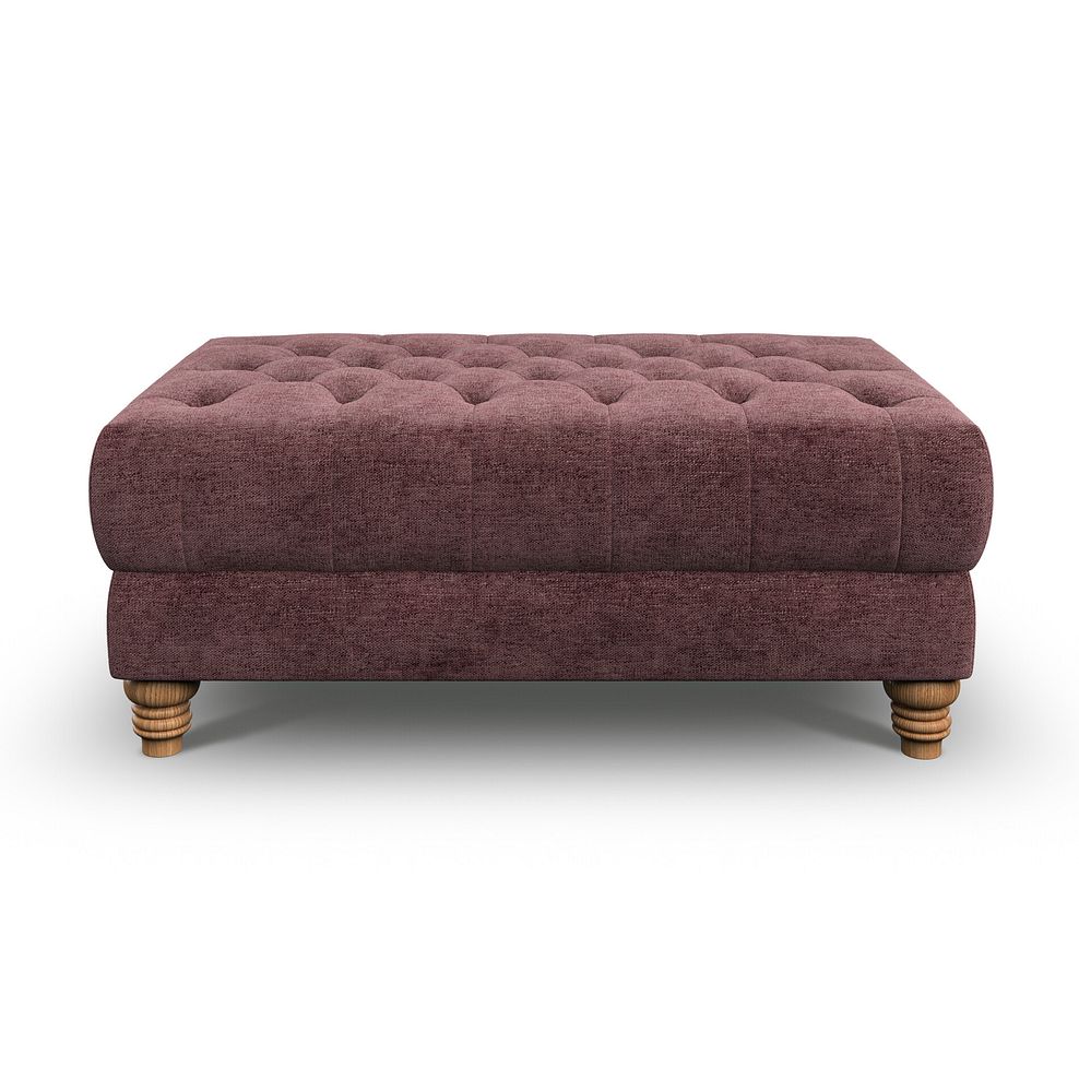 Montgomery Footstool in Arlan Rosewood Fabric 2