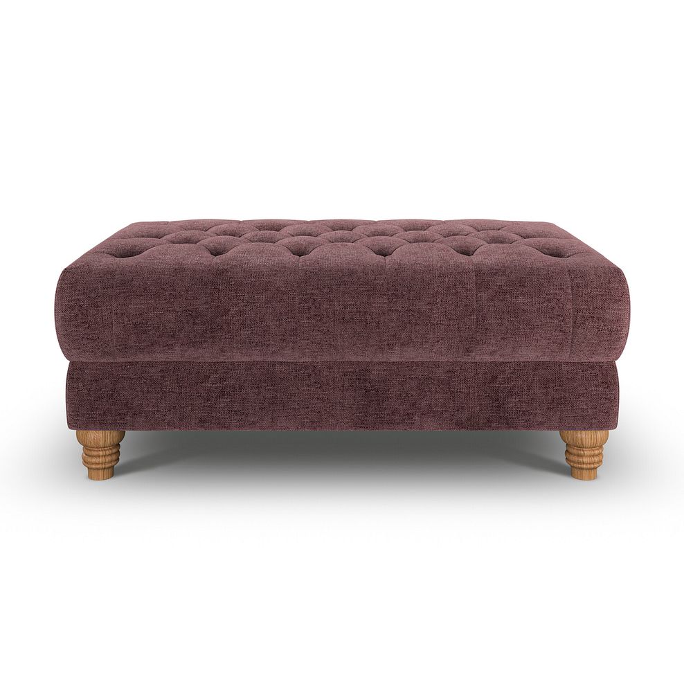 Montgomery Footstool in Arlan Rosewood Fabric 4