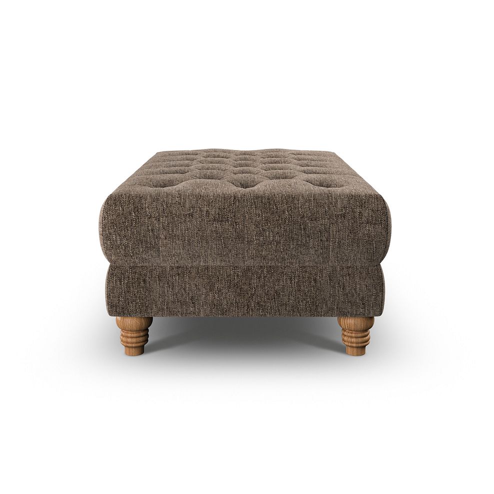 Montgomery Footstool in Arlan Smokestone Fabric 5