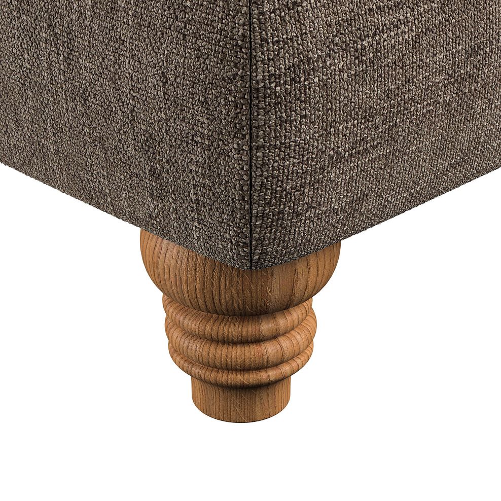 Montgomery Footstool in Arlan Smokestone Fabric 6
