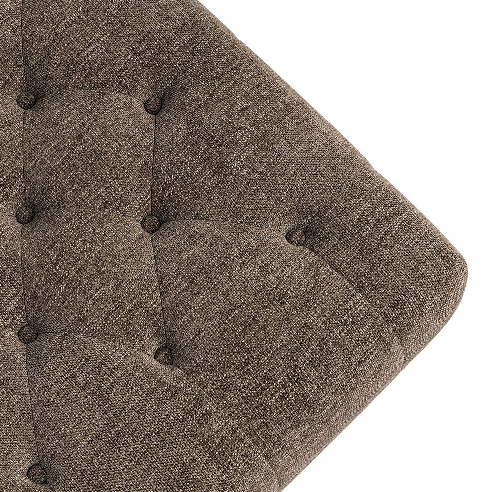 Montgomery Footstool in Arlan Smokestone Fabric 7