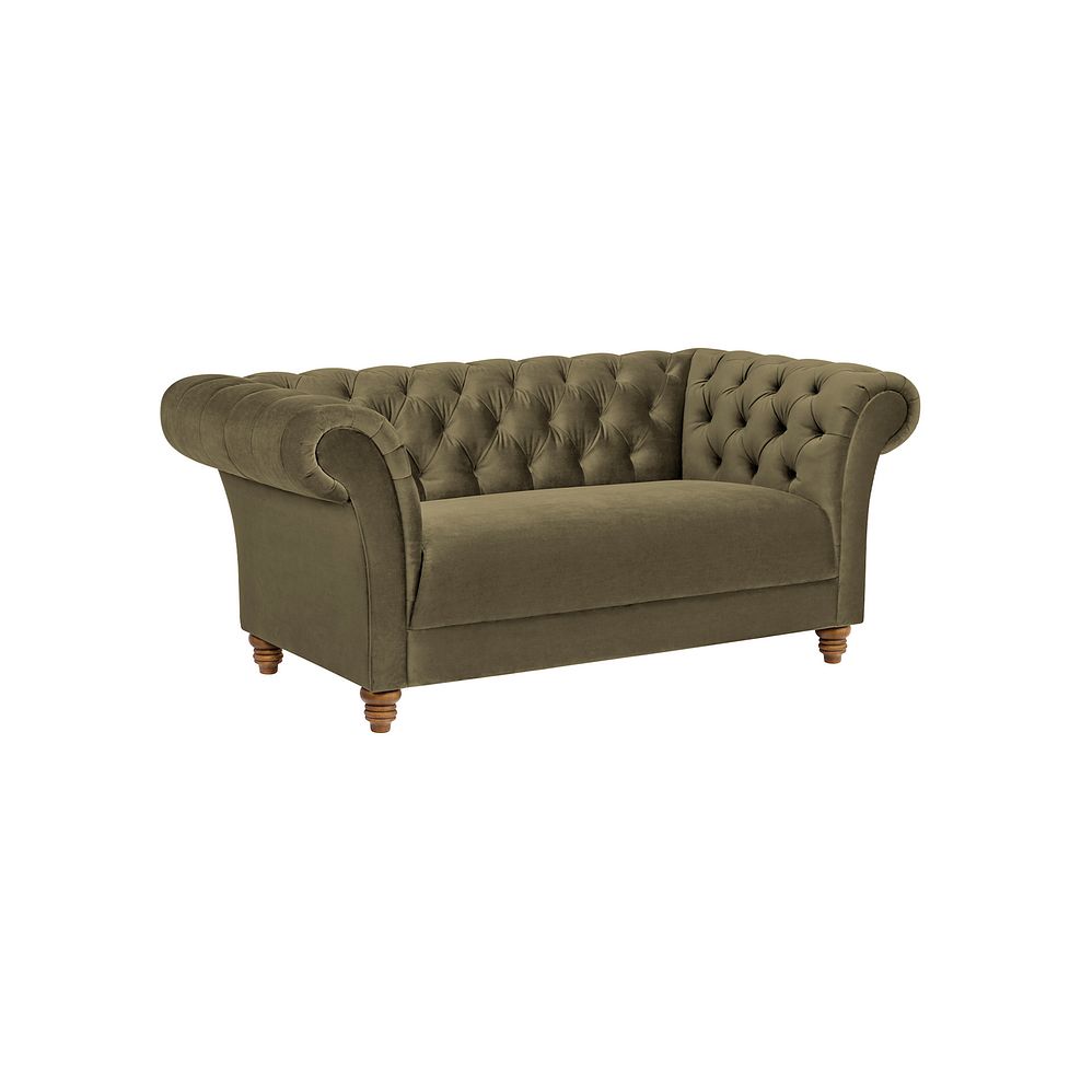 Montgomery 2 Seater Sofa in Green Velvet Thumbnail 1