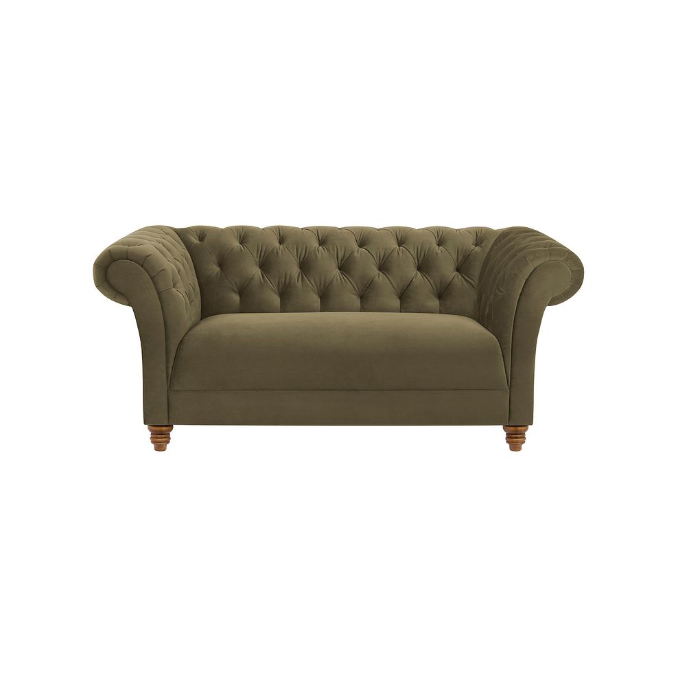 Montgomery 2 Seater Sofa in Green Velvet 2