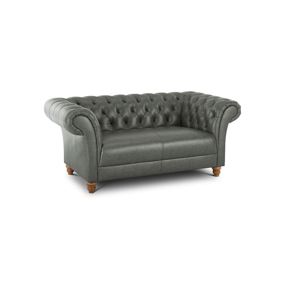 Montgomery 2 Seater Sofa in Grey Leather