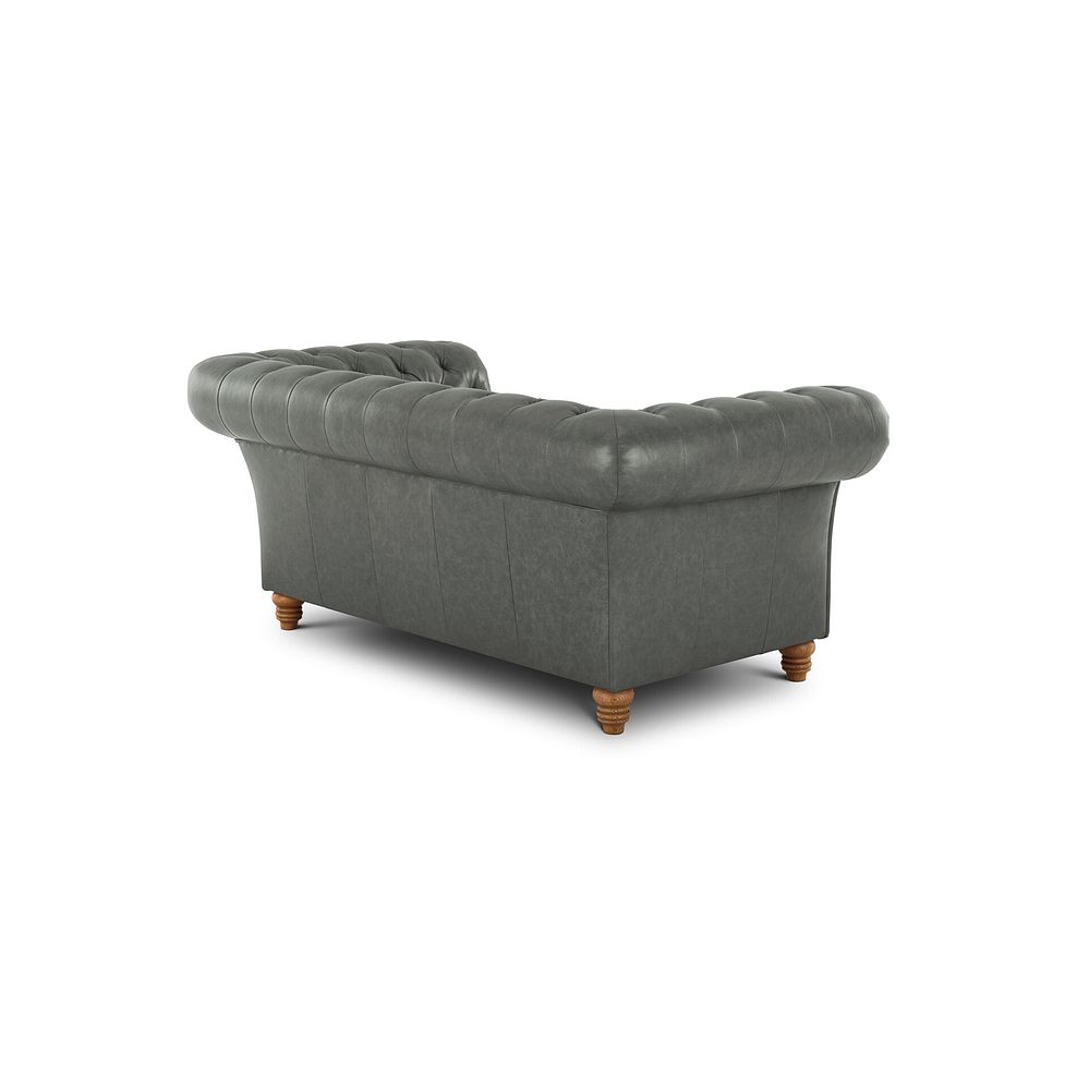 Montgomery 2 Seater Sofa in Grey Leather Thumbnail 3
