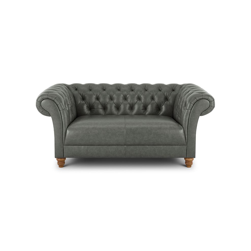 Montgomery 2 Seater Sofa in Grey Leather Thumbnail 2