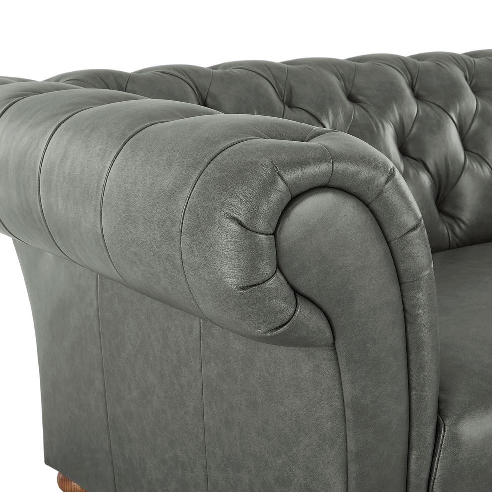 Montgomery 2 Seater Sofa in Grey Leather 8