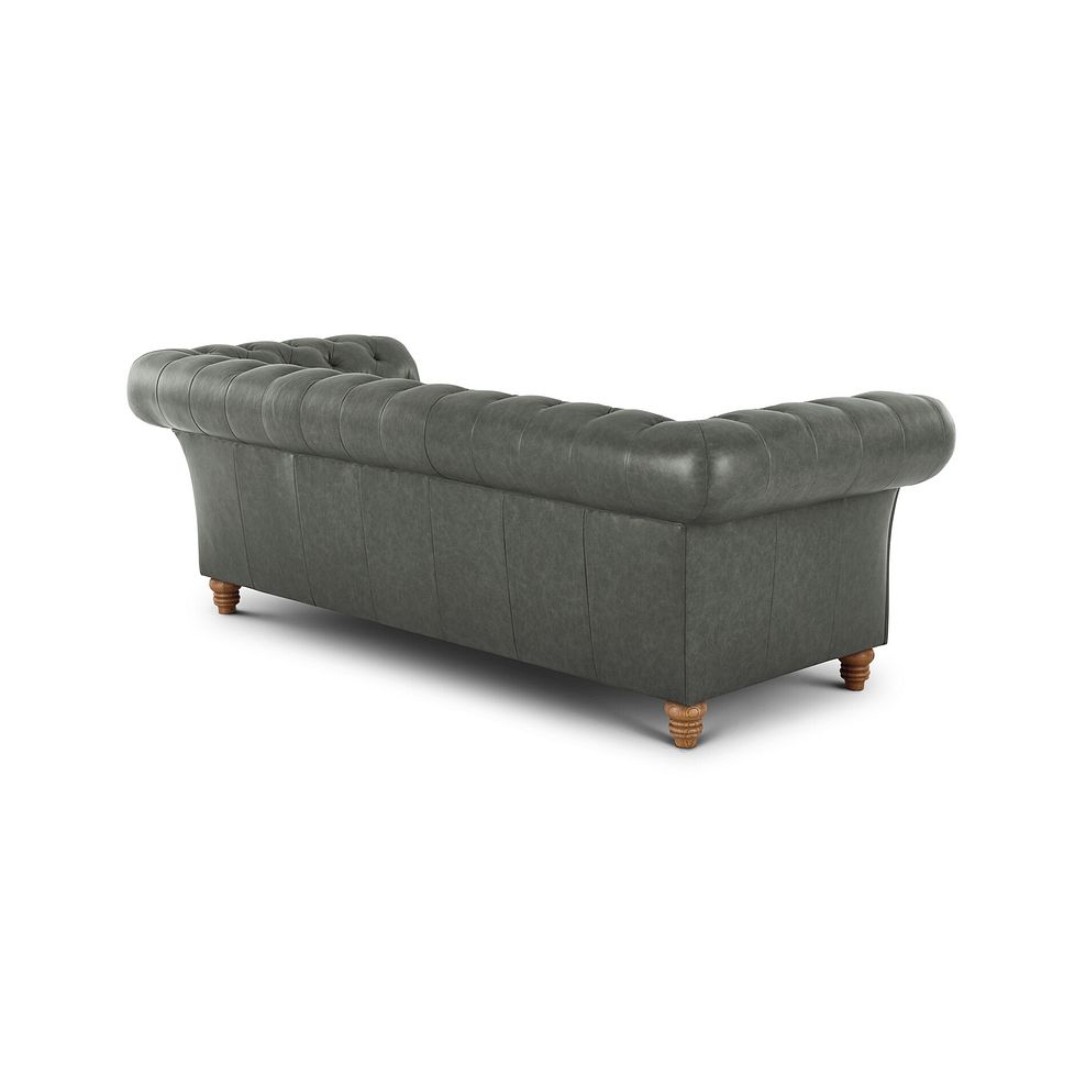 Montgomery 3 Seater Sofa in Grey Leather Thumbnail 3