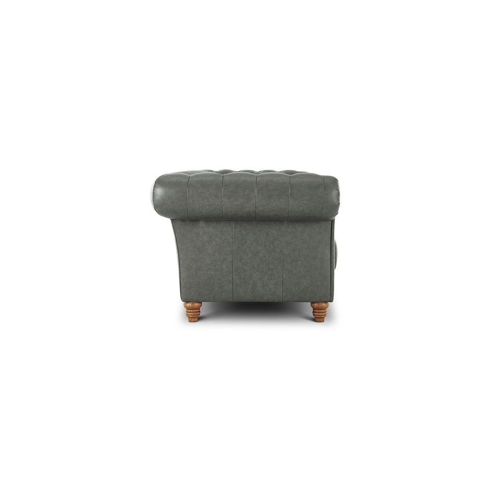 Montgomery 3 Seater Sofa in Grey Leather Thumbnail 4
