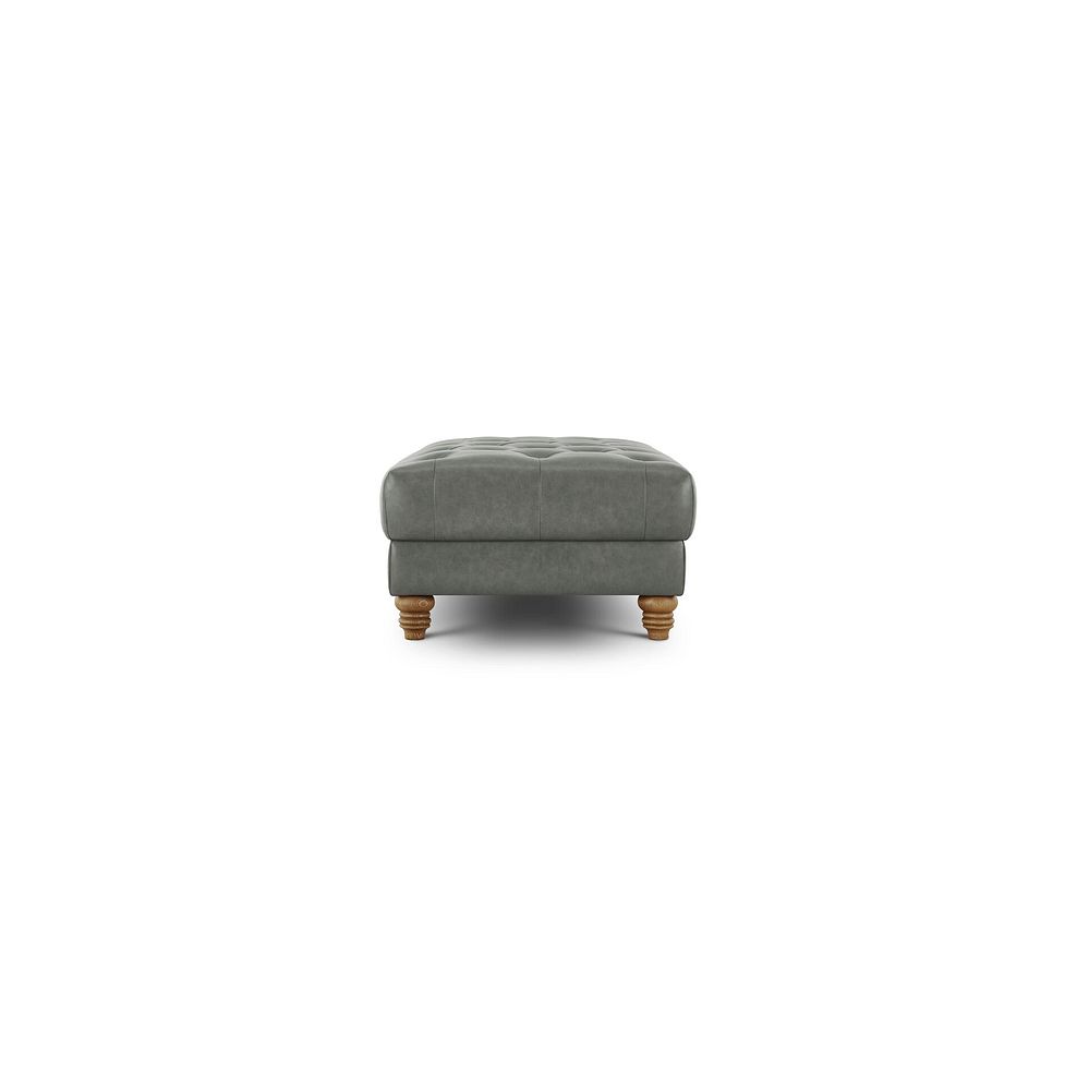 Montgomery Footstool in Grey Leather 3