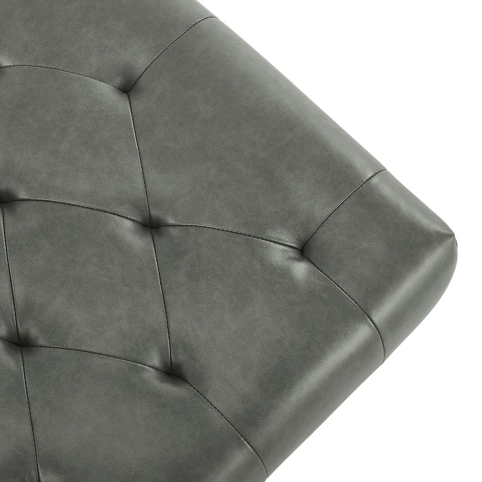 Montgomery Footstool in Grey Leather 5